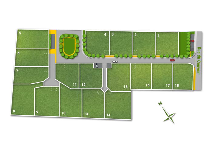 18 terrains à vendre à Noé - Les jardins du village