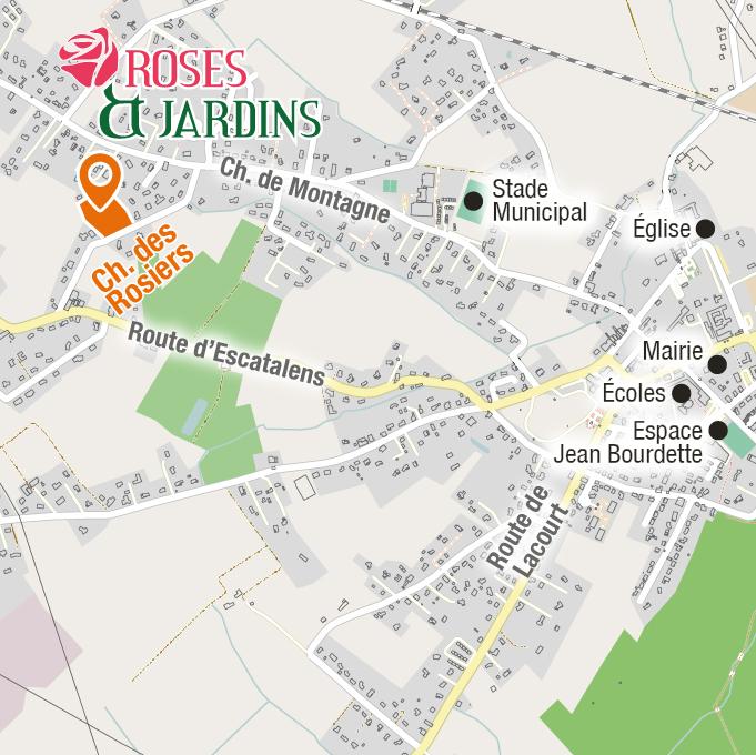 Situation - Terrains à vendre à Montbeton