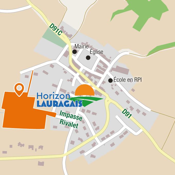 Situation - Terrains à vendre à Lagarde