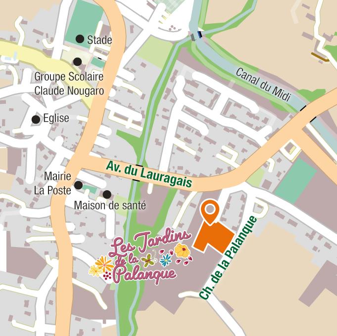 Situation - Terrains à vendre à Gardouch