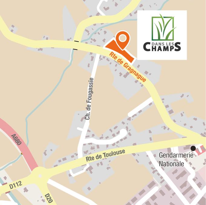 Situation - Terrains à vendre à Verfeil