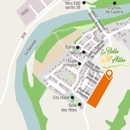 Situation - Terrains à vendre à CAPENS