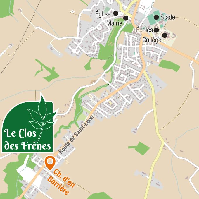 Situation - Terrains à vendre à Ayguesvives