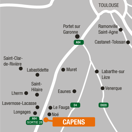 Situation - Terrains à vendre à CAPENS