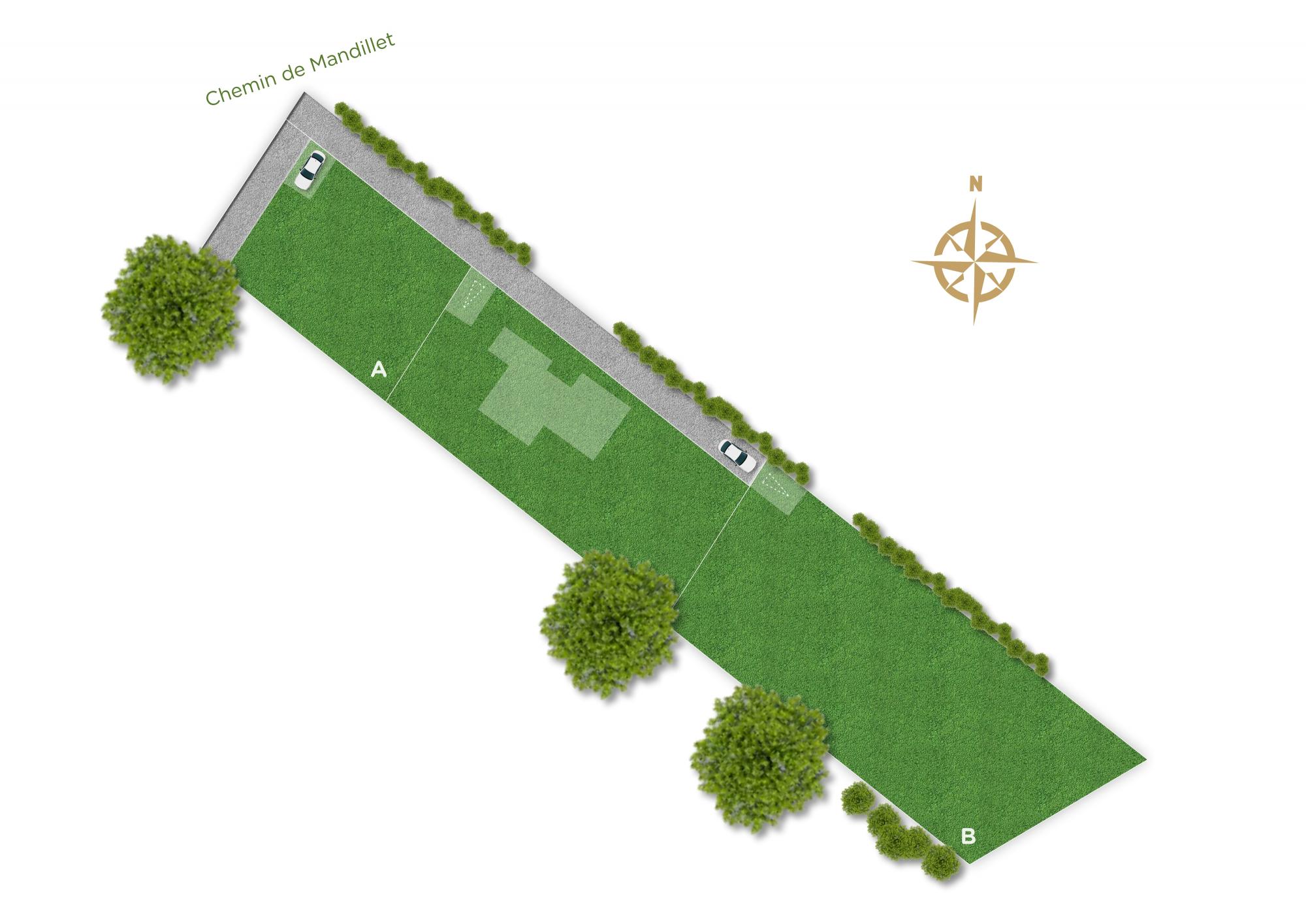 Plan masse - Terrains à vendre à Mondonville