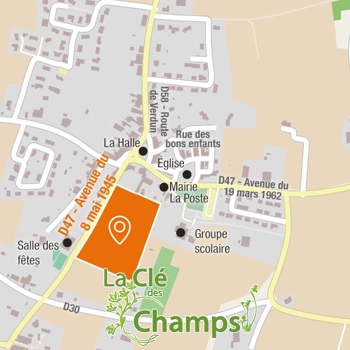 Situation - Terrains à vendre à LE BURGAUD